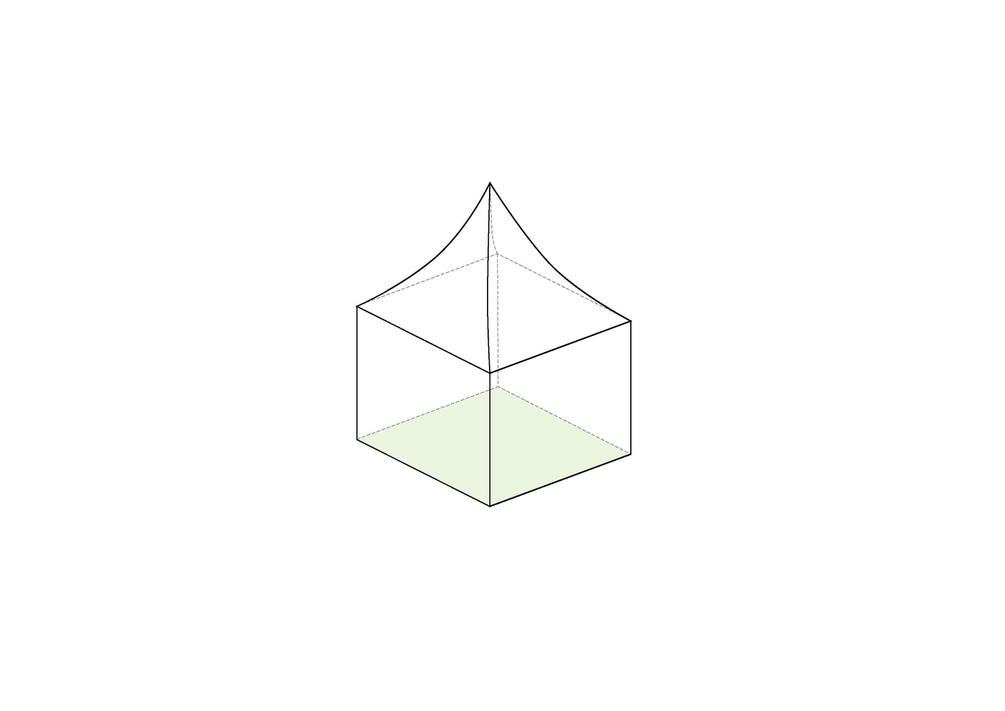 3m x 3m Hoecker High Top Pagoda (3m Bays)