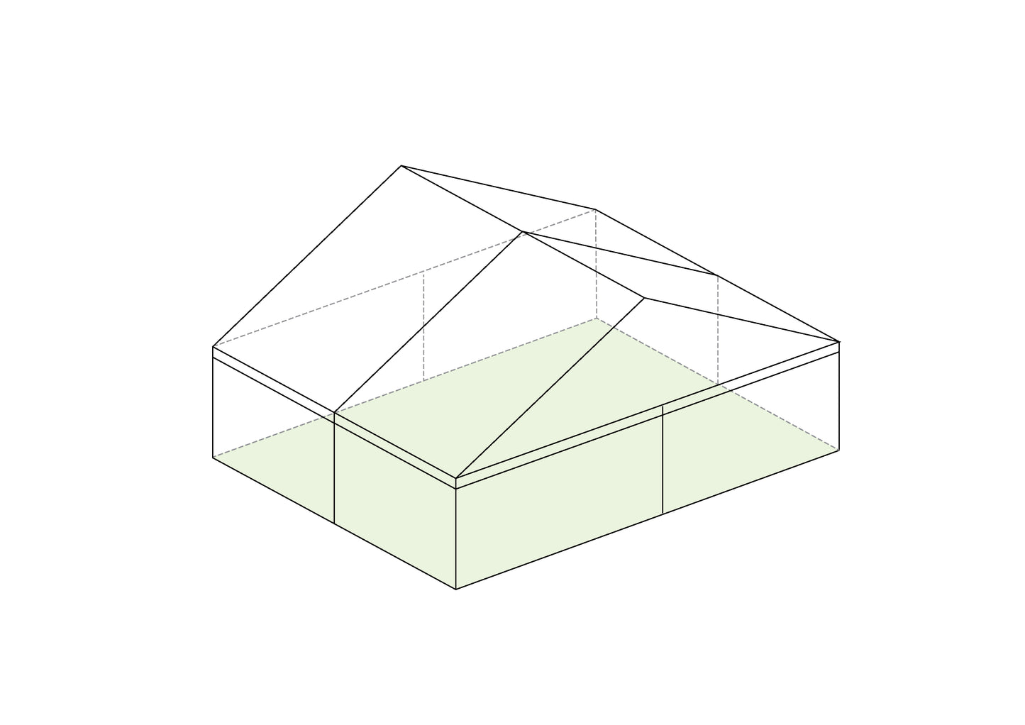 6m Hoecker Clearspan Structure Marquee (3m Bays)