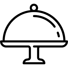 White Ceramic with Glass Lid Cake Stand